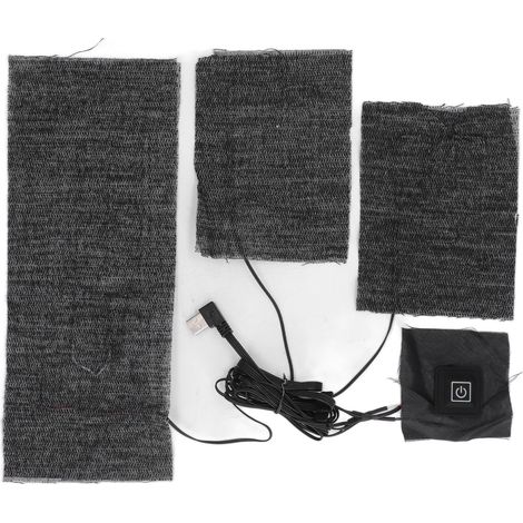 Lot chauffant 3-en-1 pour vêtements, réglable USB 3 températures, couverture électrique douce lavable pour l'hiver