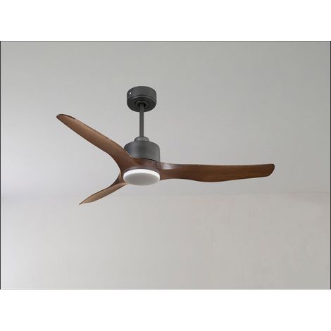 Modulo de KlassFan - Ventilateur de plafond DC avec Lumière Blanc et gris basalte, thermostat idéal pour 25 à 40 m² (1/5)