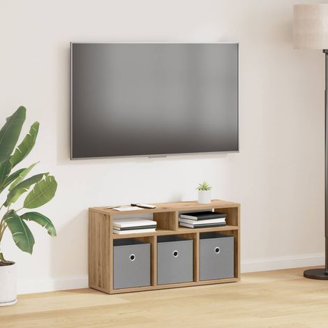 vidaXL Basboard avec tiroir Chêne artisanal 72 x 22,5 x 38 cm (1/5)