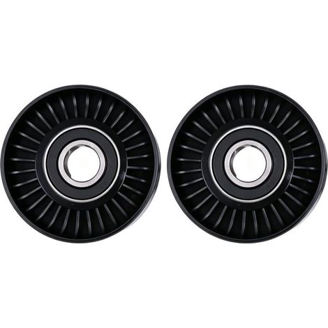 Galet tendeur courroie serpentine acier plastique Galet tendeur(2pcs) Compatibilité 4.3L, installation simple, remplacement rapide, réduit glissement, pour tondeuse (1/5)