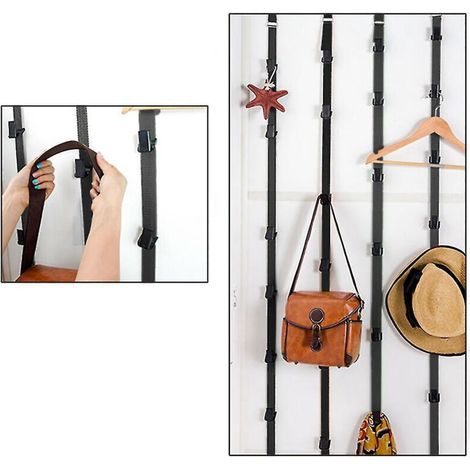 Porte-manteau suspendu pour vêtements, crochet de rangement pour manteaux et casquettes de baseball (1/5)