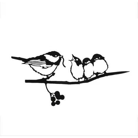 Mangeoire à poules en forme d'elfe, à brancher dans le jardin, en métal, avec support décoratif pour animaux. (1/2)