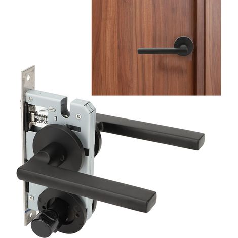 Robuster, zweiteiliger Türgriff aus Edelstahl, rutschfest und oxidationsbeständig, für Schlafzimmer und Haupteingang (1/5)