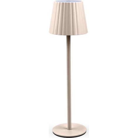 LAMPADA LED RICARICABILE DA TAVOLO AURORA BEIGE