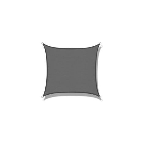 Voile d'ombrage (HDPE) Rectangulaire 2.5 x 3.5m Anthracite Protection des Rayons UV pour Terrasse Camping Extérieur Jardin (1/5)