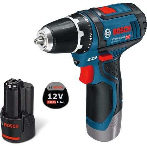 Trapano/avvitatore a batteria Bosch GSR 12V-15 / 1 batteria da 3,0 Ah (1/4)