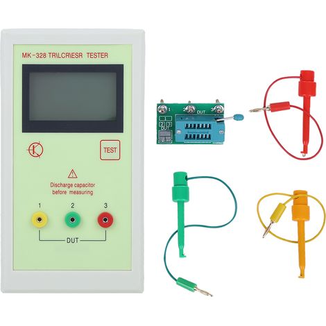 MK-328 Testeur de transistors, mesureur électronique LCR ESR inductance capacité résistance, multimètre TR (1/5)