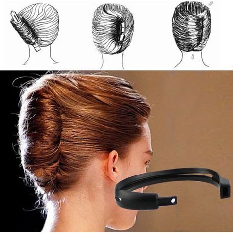 Chignon Facile Besufy, Façonneur de Cheveux Magique pour Femme, Donut Bun Maker en Forme de Beignet, Outil de Coiffure Torsadé, Accessoire Élastique pour Chignon Haut
