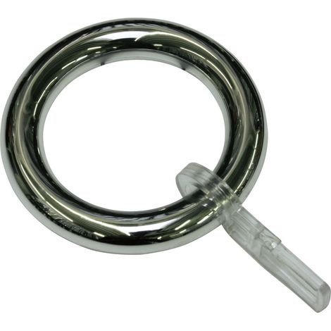 Gardinia Gardinenring inkl. Faltenlegehaken, innen Ø 40 mm, Breite 8 mm Gardinenstangen & Zubehör
