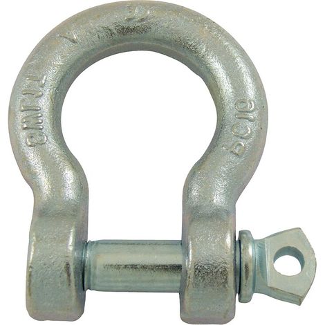 Manilles lyres à piton à oeil acier estampé zingué blanc diamètre axe 12 mm - PRAMAC SAS