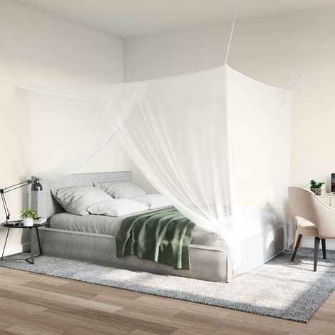 Teenpull – Moskito-Netz für Bett 156 Maschen 3 pcs Weiß Polyester (1/5)