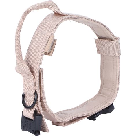 Hundehalsband aus Nylon, Trainings- und Jagdhalsband mit Stahlschnalle, Haustierzubehör, Khaki (1/5)