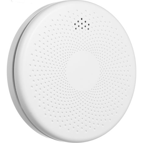 Rilevatore di fumo e monossido di carbonio combinato 2 in 1 con Wi-Fi, indicatori acustici e visivi. Rilevatore intelligente a batteria.