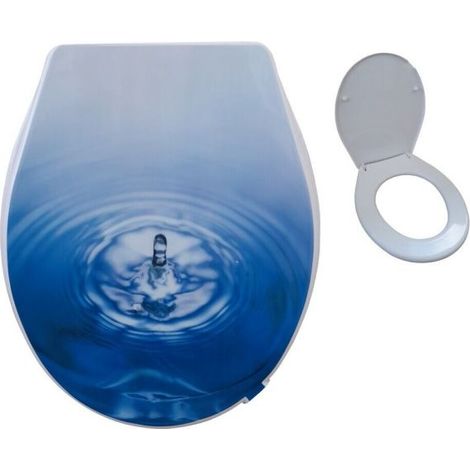 Sedile copriwater universale per bagno copri WC in plastica 44x36.5cm Art. 69010