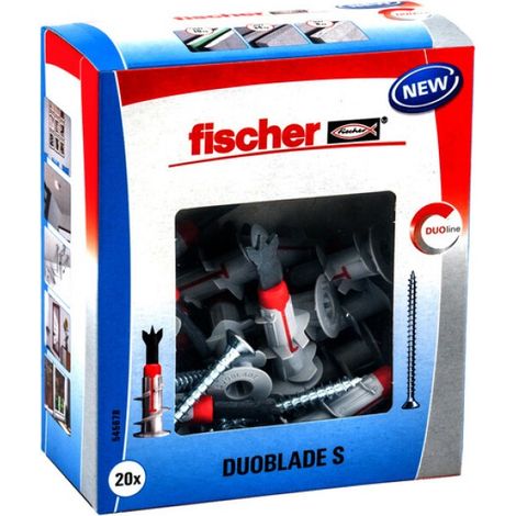 Multipack Fischer GIPSKARTONDÜBEL MIT SCHRAUBE (DUOBLADE S   FISCHER) - 20 Stück