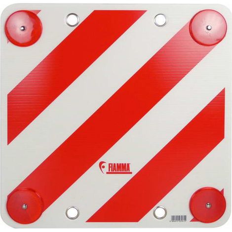 PLAQUE DE SURCHARGE EN METAL AVEC CATADIOPTRE 50X50CM