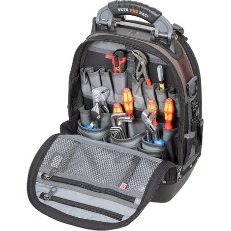 Le Sanitaire – Sac à dos Tech Pac pour travaux sanitaires – Dimensions 546 x 251 x 362 mm – Tissu 1800 deniers – Contient 17 pièces