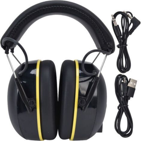Cache-oreilles antibruit 5 V/1 A, multifonctions, pour le jardinage, noir