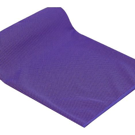 Kühlendes Handtuch, farbecht, leicht, weich und atmungsaktiv, ideal für Yoga, Sport, Laufen, Fitnessstudio und Fitness. Lila, 30 x 80 cm.
