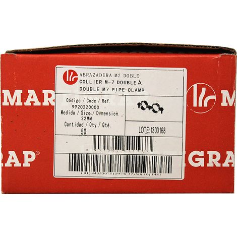 50 colliers double M7x150 - Tube Ø22 - Arcanaute (1/5)