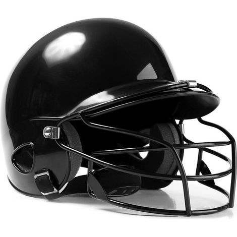 Casque de frappeur Baseball Softball avec protection faciale, mousse à double densité absorbant les chocs, coque ABS résistante aux impacts pour adolescents et adultes (1/5)