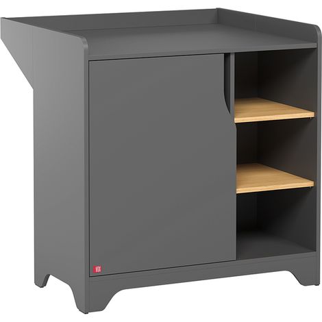 Wickelkommode Vox Leaf Grau und Holz