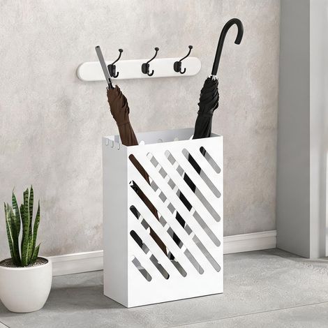 Console blanco en acero Galvanizado 28 x 14 x 41 cm (1/5)