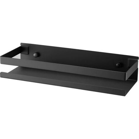 Piece Wall Mounted Bathroom Shelf, Bathroom Accessories, 30 cm, Black, Modern Kitchen Shelf for Shower, Shampoo, (1/4)