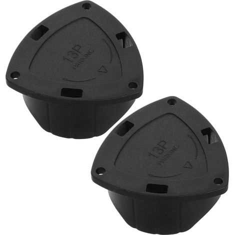 Couvercle de eur de Remorque à 13 Broches Alignement Précis et Installation Facile en Plastique 2pcs Noir pour Accessoires de Camping (1/5)
