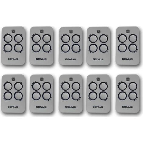 genius 10 x télécommande 4 canaux 868mhz jlc kilo tx4 6100333 (1/3)