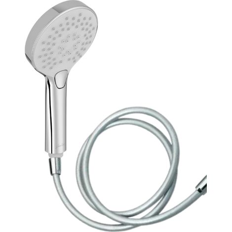 Pommeau de douche JACOB DELAFON Metro 3 jets chromé + flexible
