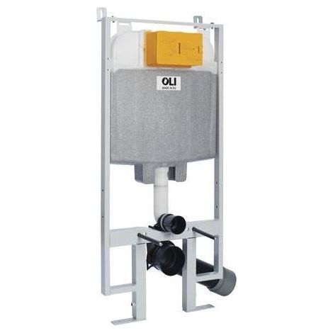 Cassetta incasso doppio scarico per pareti in cartongesso OLI74 Plus S80 Sanitarblock OL0601803  corpo incasso (1/2)