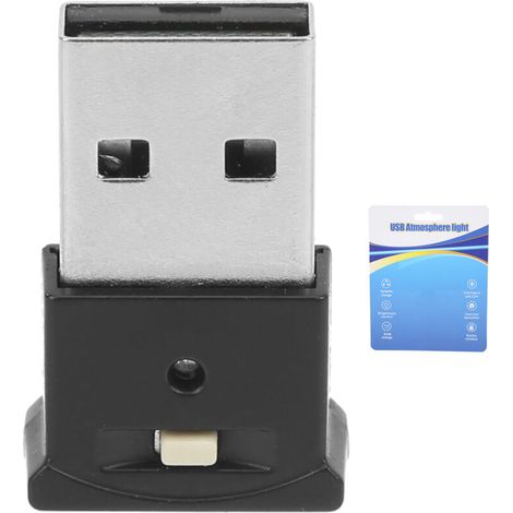 USB-LED-Ambienteleuchte, 8 Farben, RGB, dynamischer Farbwechsel, einstellbare Helligkeit, Mini-Dekorationslampe für den Innenbereich (1/5)