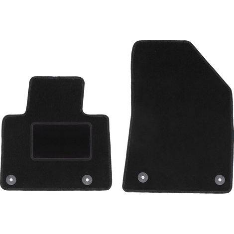 Alfombrillas delanteras para: Citroën C5 II X7 liftback, sedán, familiar, turismo (2008-2017) negras