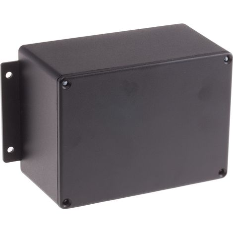 Boîtier RS PRO en Fonte d'aluminium, 168.7 x 101.6 x 76.5mm, Noir IP66, Blindé ( Prix pour 1 ) (1/2)