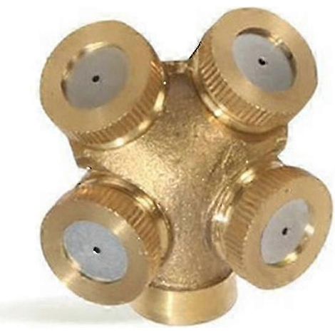 4-hole Professional Spray Nozzle Brass Spray Nozzle Garden Sprinkler Water Pipe Connector Shibaod For Gardening And Agriculture (1/5)