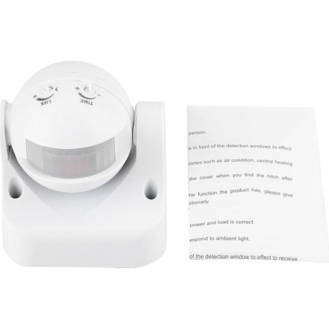 Interrupteur à détection infrarouge automatique 10A 110-240V, capteur de mouvement corporel à angle réglable (1/5)