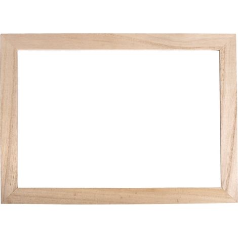 Rayher Cornice In Legno con Doppio Vetro Acrilico, Legno Naturale Non Trattato, 35 x 26 x 0.7 cm, da Personalizzare e Colorare, 62788001 (1/3)