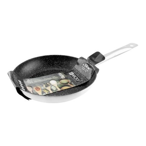 Lauxa Home 26 cm Bratpfanne aus Edelstahl mit Antihaftbeschichtung und ergonomischem Griff (1/4)