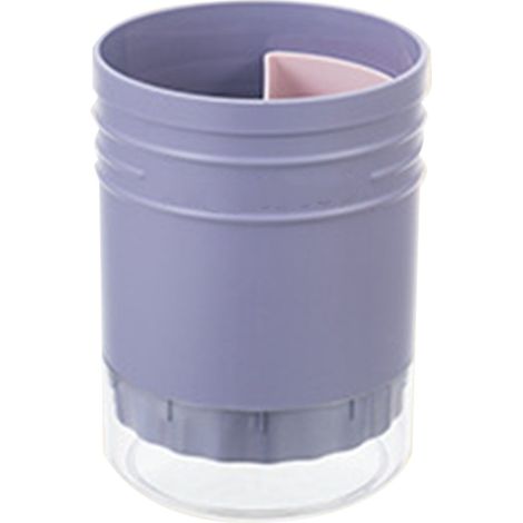 Porte-baguettes rond violet égouttoir multifonction cuisine, support de séchage pour couverts, récipient de rangement ménager. (1/5)