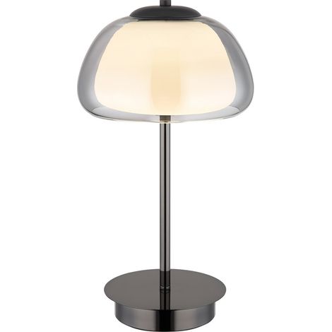 Globo - lámpara de mesa - AVILA - antracita - vidrio - Ø 25cm - (1/5)