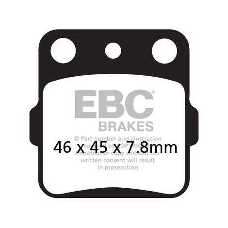 Pastillas de freno EBC FA084TT (juego para 1 disco)