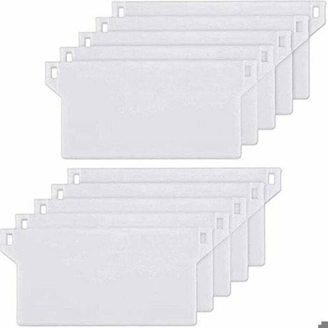 10 plaques poids stores californiens blanc 127mm -Nosheir- Pièce rechange lamelle verticale (1/4)