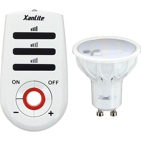 Ampoule Gu10 180 LM + Telecommande, Plastique, 3 W, Blanc (1/4)