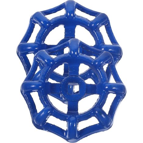 2 Pièces Poignée de Vanne en Acier Moulé Bleu (1/5)