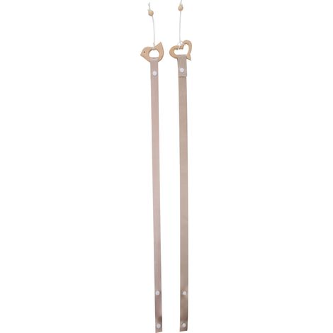 2 Pièces Ceinture de Rangement pour Barrettes - Porte-Accessoires Cheveux Enfants avec Design Mignon (Oiseau Cœur) (1/5)