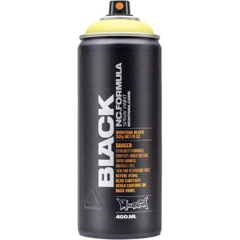 Bombe de peinture - 50% True Yellow - BLK400-TR1010 - Montana Cans Black - 400ml - Graffiti