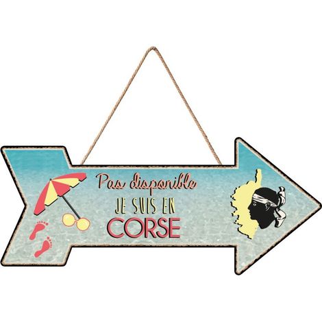 Décoration en bois à suspendre Corsica modèle 1