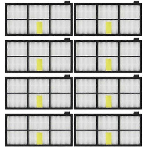Accessoires pour robot aspirateur iRobot Roomba : filtre 800, 860 et 880 haute efficacité (lot de 8). (1/5)