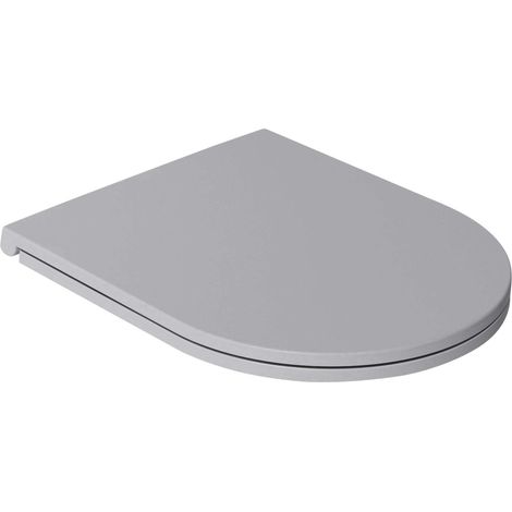 Sapho Isvea Infinity - Sedile per WC Slim, Soft Close, Easy Take, grigio pietra 40KF0547I (1/4)